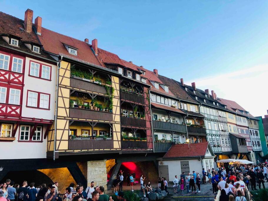 Apartment am Bahnhof Erfurt Exterior foto
